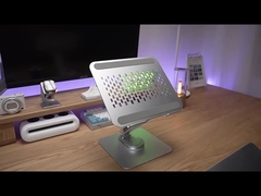 환기된 디자인과 270*245*70MM 은 조정할 수 있는 인간 환경 공학적 알루미늄 금속 노트북 스탠드