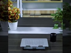 최고 17까지 인치 스크린을 위한 360 각도 회전 가지고 다닐 수 있는 실버 노트북 홀더