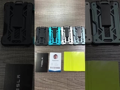 맞춤형 알루미늄 지갑 카드 / 알루미늄 카드 소지장 에어 태그 트랙 지원 및 강철 클립