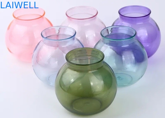 고온 캐미칼과 UV 저항과 600ML 주문 제작된 애완 꽃병 플라스틱 컨테이너