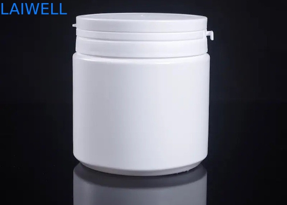 밀폐된 현대 하얀 라운드 보관병 500ML 분유는 절취 모자와 HDPE 플라스틱 컨테이너를 진동시킵니다
