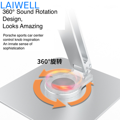 260*238*64MM 360도 회전 휴대용 은 접이식 리프트 알루미늄 노트북 냉각 스탠드 트레이 기본