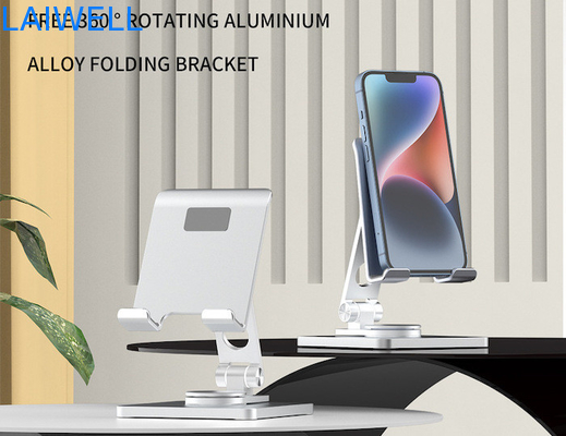 95*132*44MM 최신 럭셔리 디자인 휴대용 360도 회전 은 알루미늄 폴더블 휴대 전화 받침대