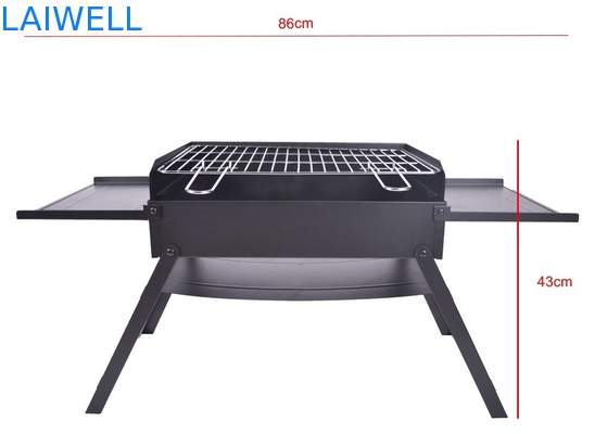 경량 45*30*30cm 크롬도금된 강철 바베큐 그릴 가지고 다닐 수 있는 야영 bbq 그릴