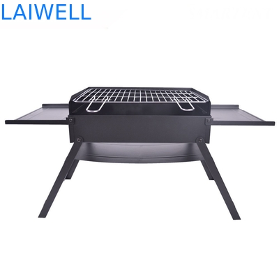 경량 45*30*30cm 크롬도금된 강철 바베큐 그릴 가지고 다닐 수 있는 야영 bbq 그릴