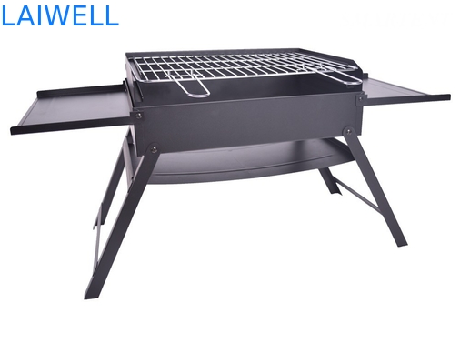 경량 45*30*30cm 크롬도금된 강철 바베큐 그릴 가지고 다닐 수 있는 야영 bbq 그릴