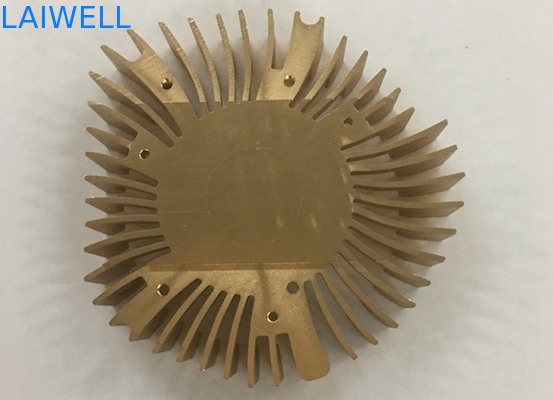 아노다이징 금 랩탑 Cpu 냉각기에 날인하는 커스텀지드 알루미늄 6061 CNC 금속