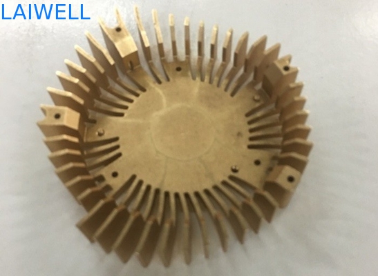 아노다이징 금 랩탑 Cpu 냉각기에 날인하는 커스텀지드 알루미늄 6061 CNC 금속