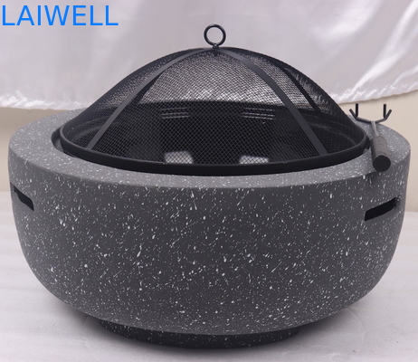 MGO 돌 설계 59.5*34.5cm 철골 바베큐 그릴 가지고 다닐 수 있는 Bbq 구멍
