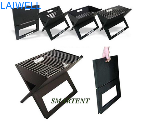 SGS 45 센티미터 dia 가지고 다닐 수 있는 폴딩시키는 Bbq 그릴 / 금속 차콜 그릴 쉬운 설치