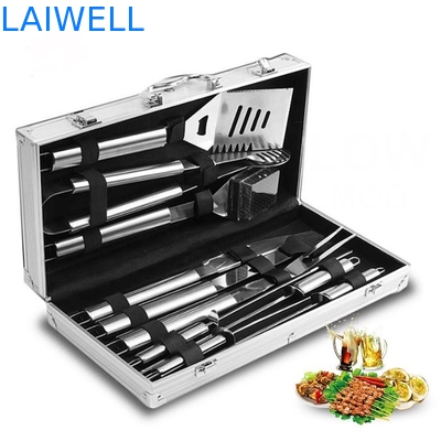 알루미늄 케이스와 BBQ 부속물 10PCS 304 스테인레스 강 Bbq 그릴