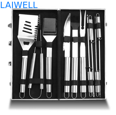 알루미늄 케이스와 BBQ 부속물 10PCS 304 스테인레스 강 Bbq 그릴