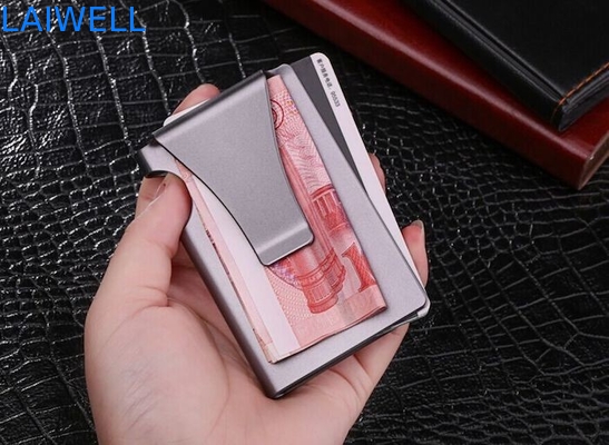 패션 SGS 다중기능 알루미늄 지갑 카드 홀더 현금 클립 지갑