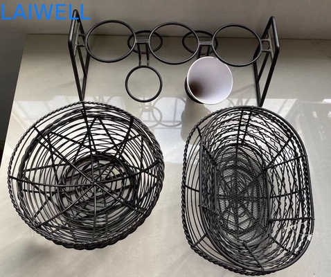 랙 주방 배수 랙을 말리는 검은 색칠한 녹슬지 않는 와이어 접시