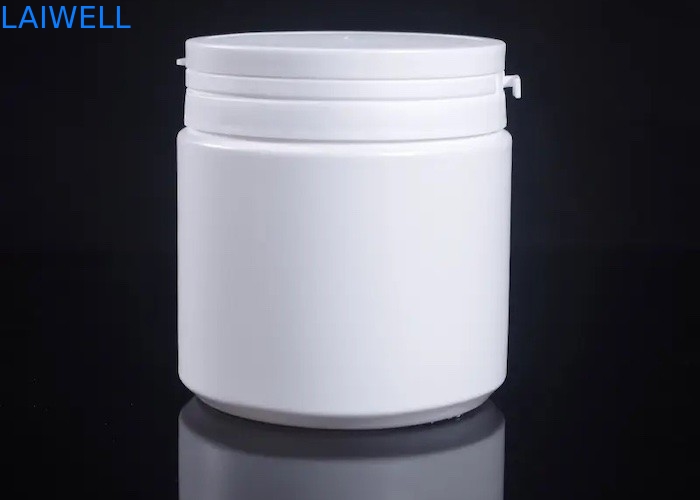밀폐된 현대 하얀 라운드 보관병 500ML 분유는 절취 모자와 HDPE 플라스틱 컨테이너를 진동시킵니다