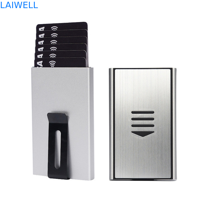 휴대용 60*15*100MM 은화 고금 알루미늄 카드 지갑