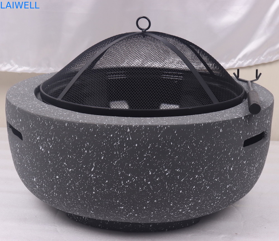 MGO 돌 설계 59.5*34.5cm 철골 바베큐 그릴 가지고 다닐 수 있는 Bbq 구멍