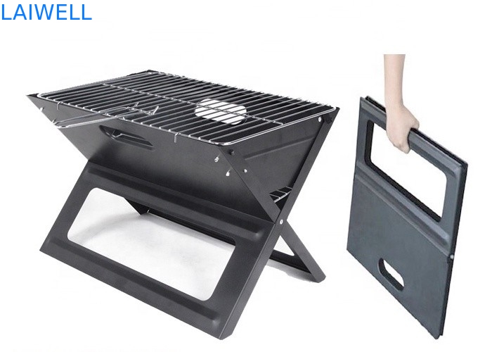 SGS 45 센티미터 dia 가지고 다닐 수 있는 폴딩시키는 Bbq 그릴 / 금속 차콜 그릴 쉬운 설치