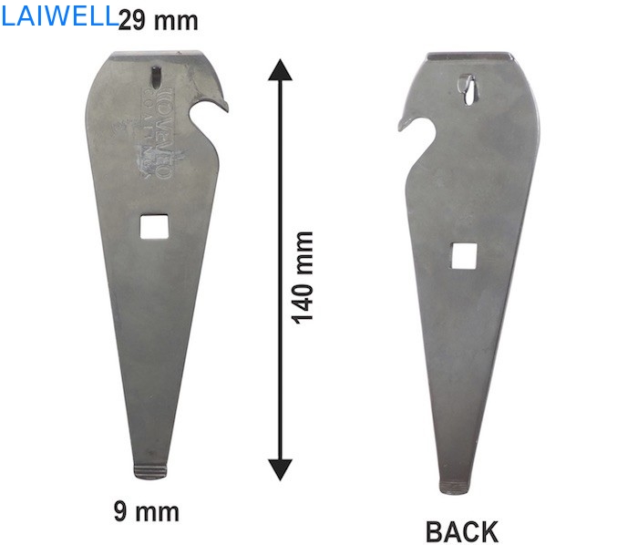 CNC 금속 스탬핑 140*29MM 맞춤 펀치 프레스 스탬핑 은 모래 블래스팅 금속 철 페인트 캔 오픈어 전 세계 시장