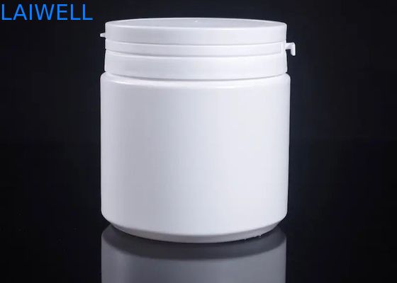밀폐된 현대 하얀 라운드 보관병 500ML 분유는 절취 모자와 HDPE 플라스틱 컨테이너를 진동시킵니다