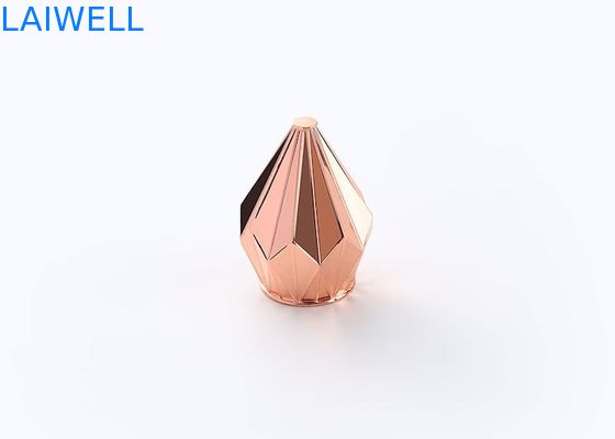 고급스러운 독특한 다이아몬드 모양 골드 컬러 아연 합금 향수병 뚜껑, 향수병 캡 다이캐스팅 CNC 가공